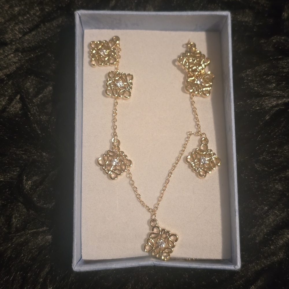 22kgp Dubai Jewelry- Gold Necklace With Intricate Design View 2